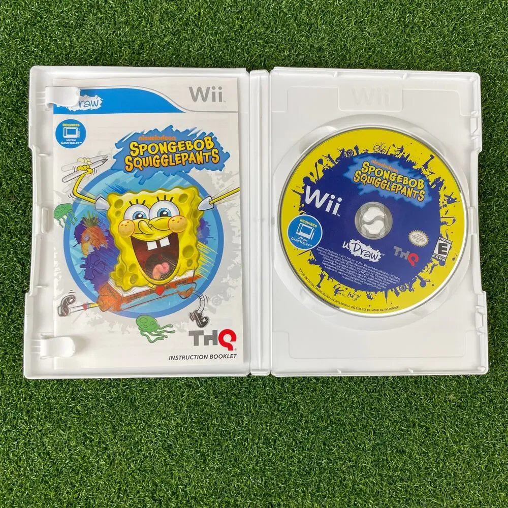 Spongebob Squigglepants uDraw Nintendo Wii 2011 CIB